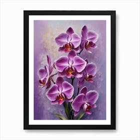 Orchids In A Vase Art Print