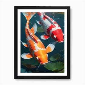 Koi Fish Painting (11) Art Print
