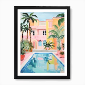 Miami Mansion With A Pool 1 Art Print
