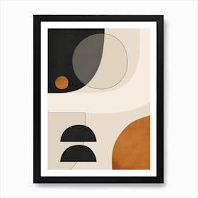 Abstract Minimal Shapes Art Print