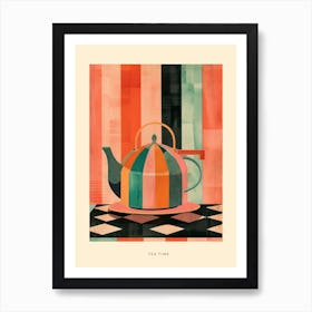 Tea Time Art Deco Poster Art Print