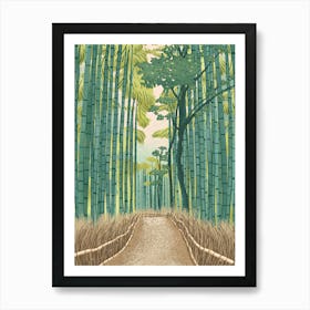 Japan Arashiyama Bamboo Forest Art Print