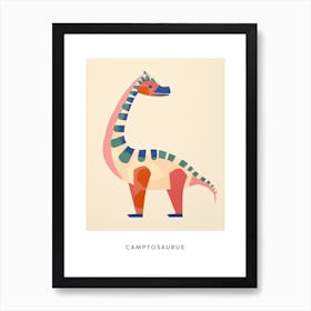Nursery Dinosaur Art Camptosaurus 3 Poster Art Print