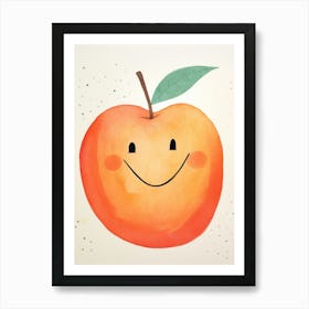 Friendly Kids Peach 1 Art Print