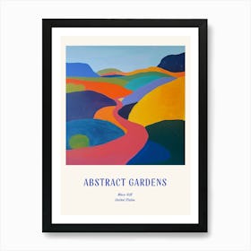 Colourful Gardens Wave Hill Usa Blue Poster Art Print