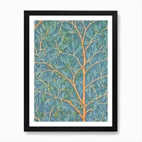 River Red Gum 2 tree Vintage Botanical Art Print