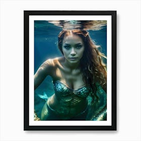 Mermaid Portrait -Reimagined Art Print
