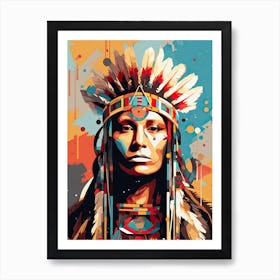 Pop Art Pioneers: Native American Influence Art Print