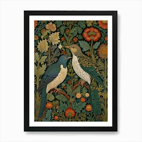 William Morris Two Birds On A Branch Poster