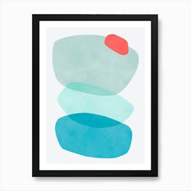 Expressive abstract shapes 8 Art Print