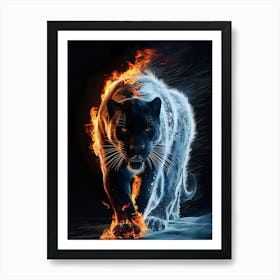 Fire Panther 4 Art Print