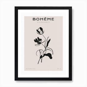 Boho Bohemian 1 Tulip Art Print