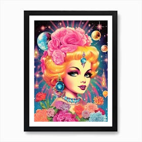 Esoteric Girl Kitsch 2 Art Print