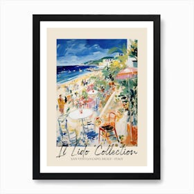 San Vito Lo Capo, Sicily   Italy Il Lido Collection Beach Club Poster 1 Art Print