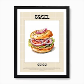 Onion Bagel 4 Art Print