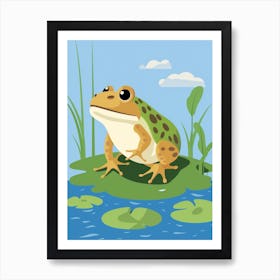 Baby Animal Illustration  Frog 1 Art Print