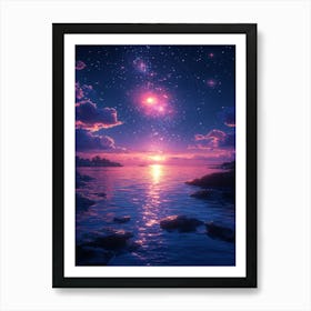 Starry Night Sky 18 Art Print