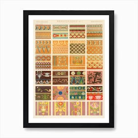 Vintage Pattern Illustration, Owen Jones                                                                            Art Print