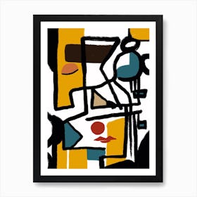 Abstract Painting composition 1 Art Print