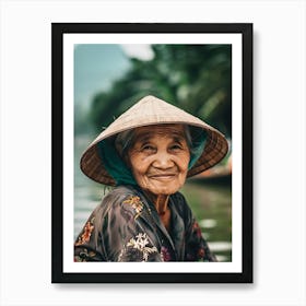 Old Lady In Vietnam Art Print