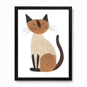 Javanese Cat Clipart Illustration 8 Affiche