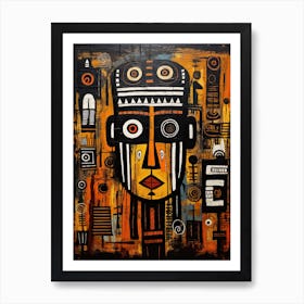 Sacred Silhouettes; Tribal Masked Marvels Art Print