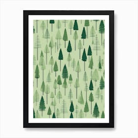 Pine Trees Art Print