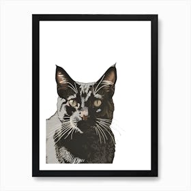 Black Cat Art Print