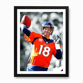 Peyton Manning Denver Broncos Legend Art Print