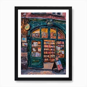 Krakow Book Nook Bookshop 2 Art Print