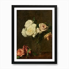 Roses In A Vase 1 Art Print