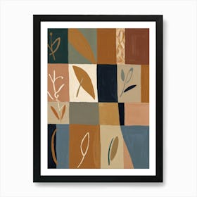 Abstract Leaves Art Print