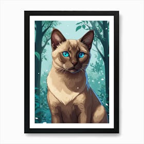 Siamese Cat 3 Art Print