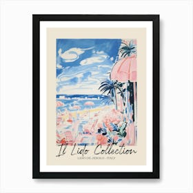 Lido De Jesolo   Italy Il Lido Collection Beach Club Poster 3 Art Print