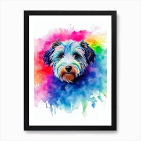 Pumi Rainbow Oil Painting Dog Art Print