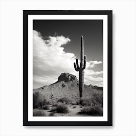 Arizona, Usa, Black And White Analogue Photograph 4 Art Print