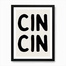 Cin Cin Retro Bar Cart Kitchen Vintage 4 Affiche