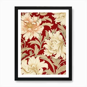 Floral Wallpaper 128 Art Print