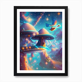 Mushroom Dreamscape 1 Art Print