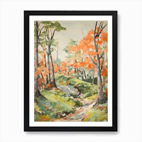 Autumn Fall Forest Pattern Painting 5 Art Print