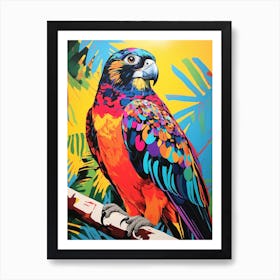 Colourful Bird Painting Falcon 1 Art Print