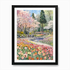 Tulip Garden 1 Art Print