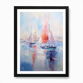Sailboats On The Water 1 Art Print