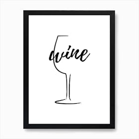 Wine Icon Art Print