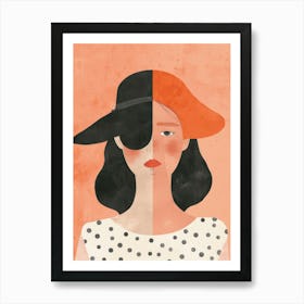 Girl In A Hat 17 Art Print