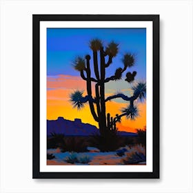 Joshua Tree At Dawn In Desert Nat Viga Style  (6) Art Print