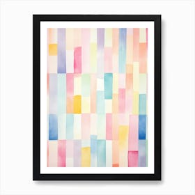 Pastel Squares Art Print