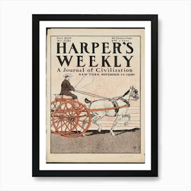 Harper's Weekly, A Journal Of Civilization, New York, November 24 1900, Edward Penfield Art Print