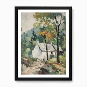 Small Cottage Impasto Painting 7 Art Print