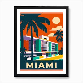 Miami Beach Poster Art Print